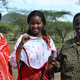 Nice Nailantei Leng'ete with Masai women in Magadi, Kenya, at the close of a 2013 alternative rites of passage ceremony (Anja Legtenberg)